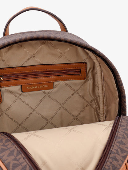 Bex coated canvas backpack with frontal logo patch thumbnail