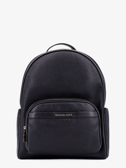 Bex leather backpack with frontal logo patch thumbnail