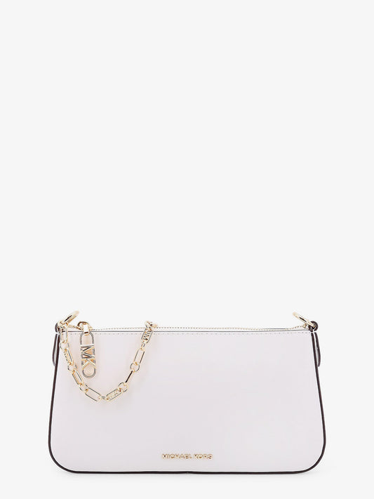 Empire leather shoulder bag with metal logo