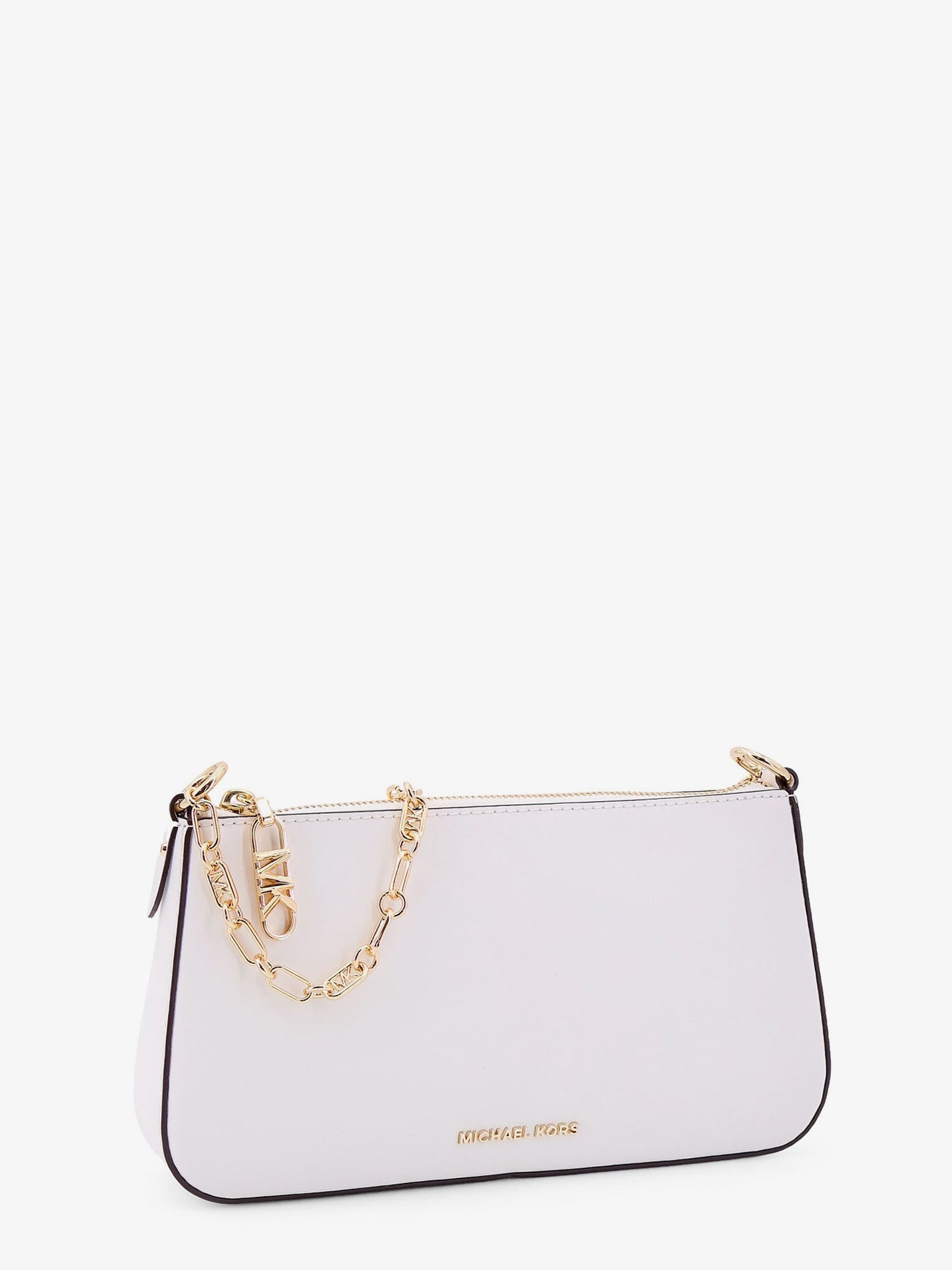 Empire leather shoulder bag with metal logo