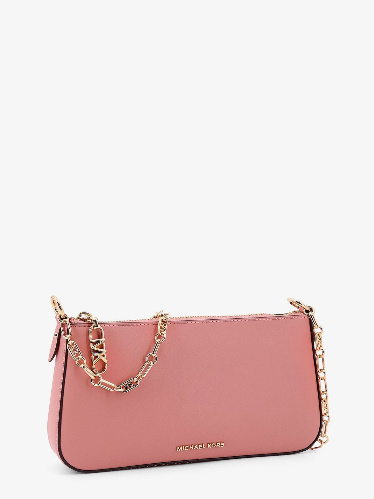 Empire leather shoulder bag with metal logo