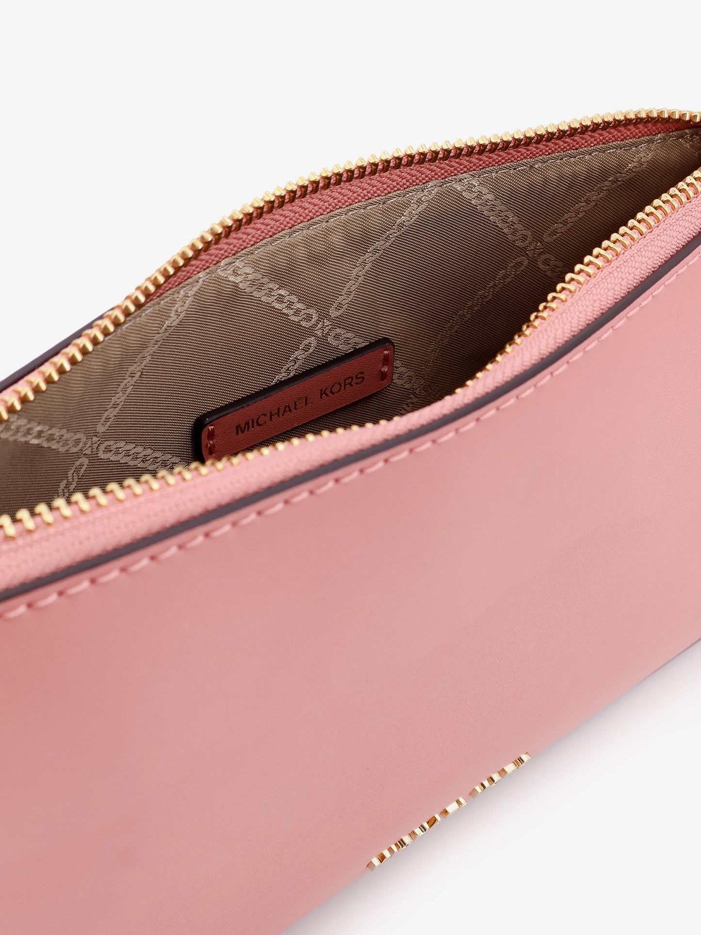 Empire leather shoulder bag with metal logo