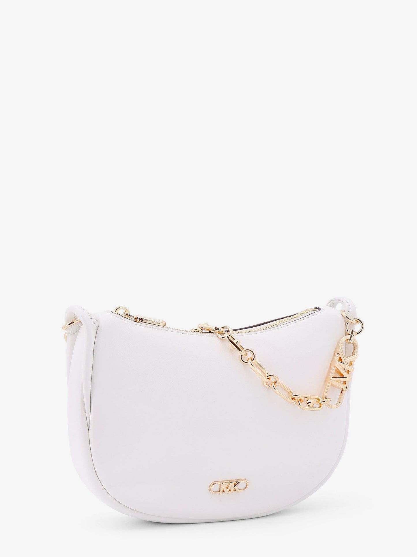 Kendall leather shoulder bag with frontal monogram