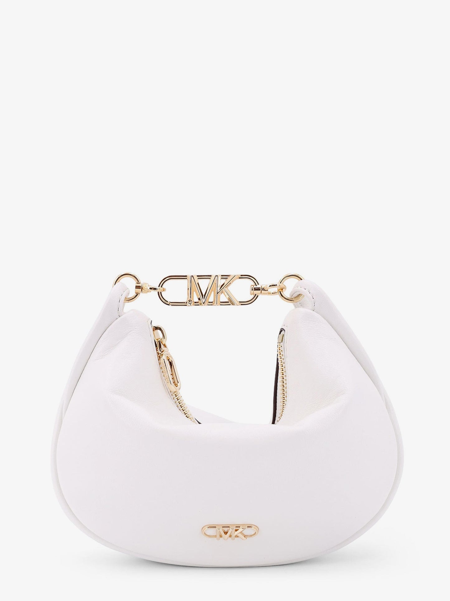 Kendall leather shoulder bag with frontal monogram