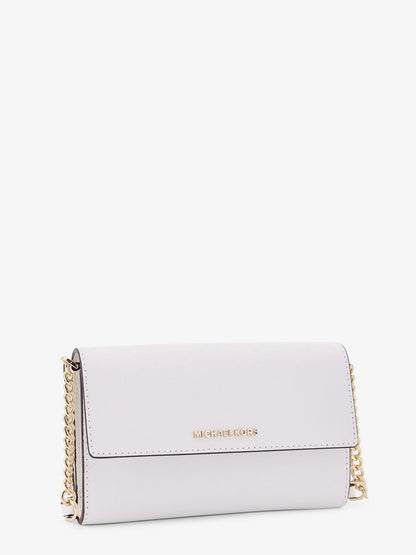 Jer set leather shoulder bag with frontal monogram thumbnail