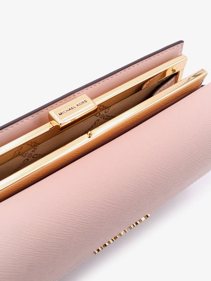 Jer set leather shoulder bag with frontal monogram thumbnail