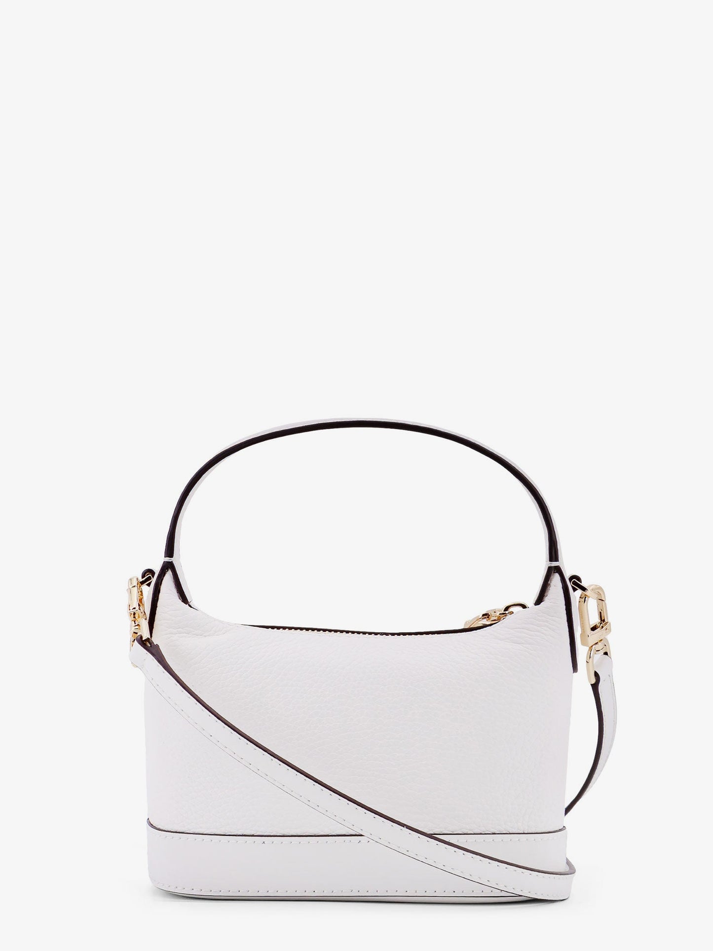 Wythe leather handbag with frontal logo