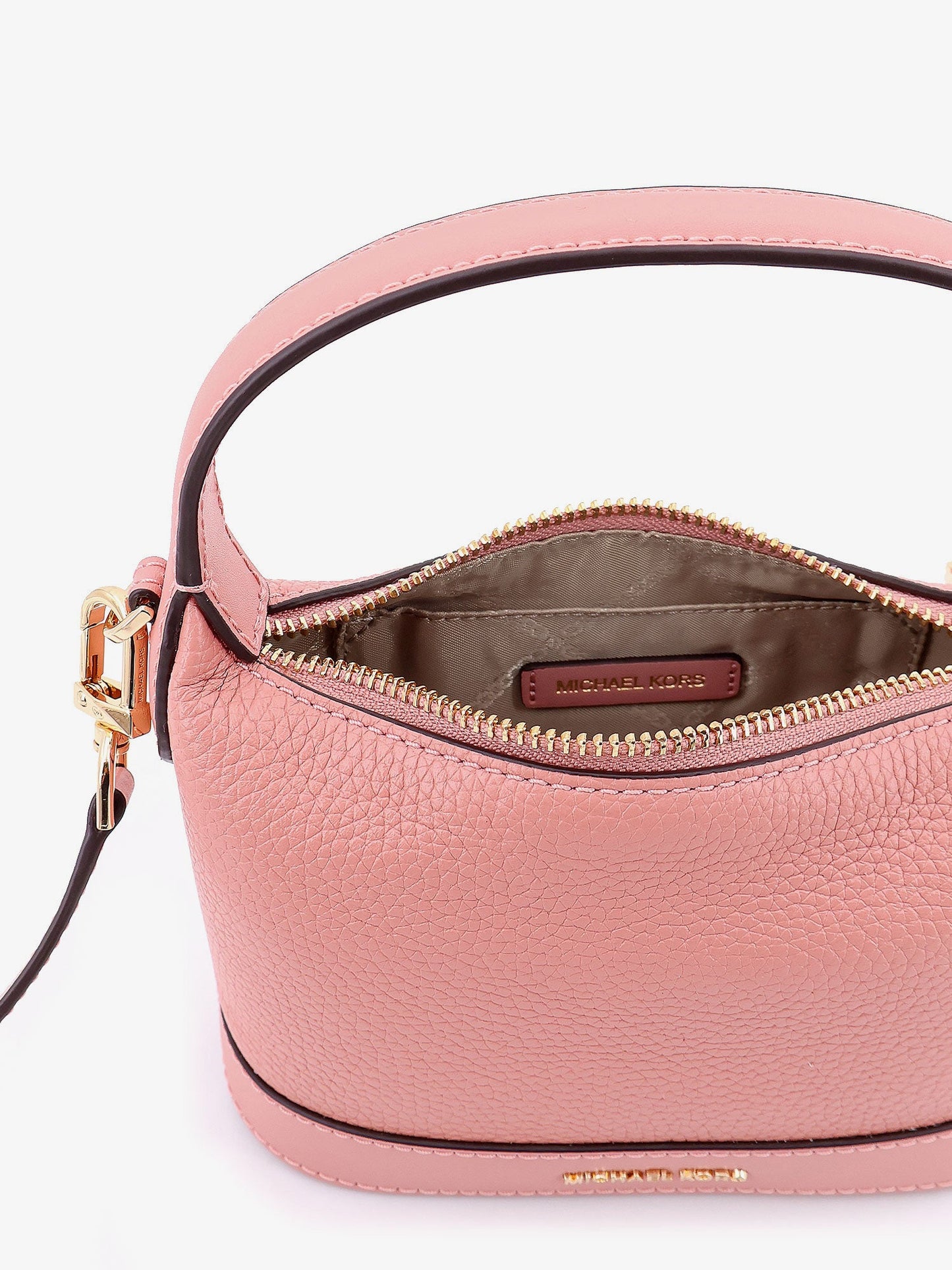 Wythe leather handbag with frontal logo