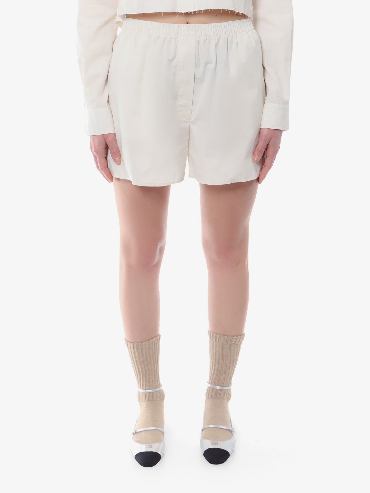 Poplin shorts