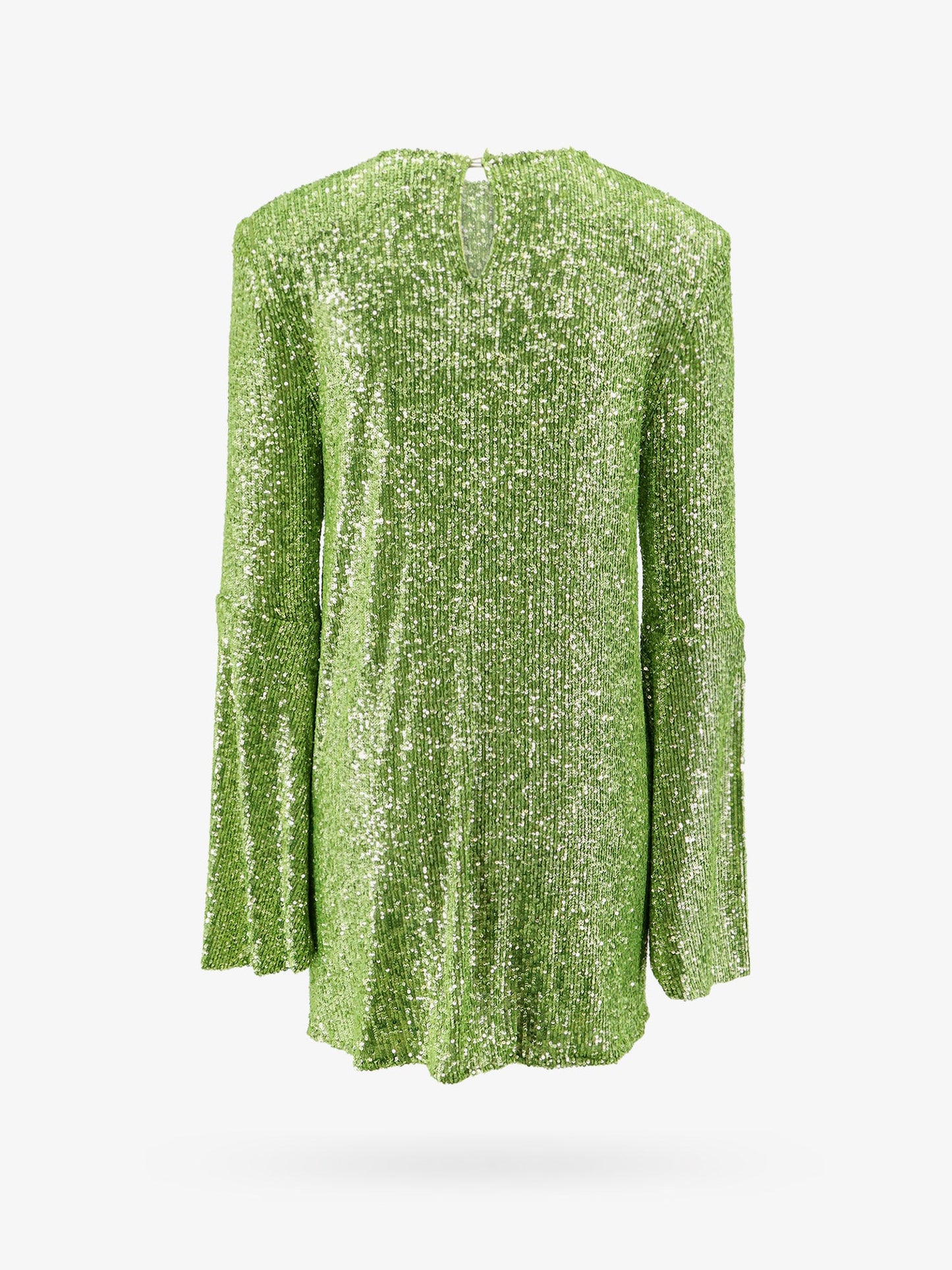 Mini dress with sequins and knot on the front