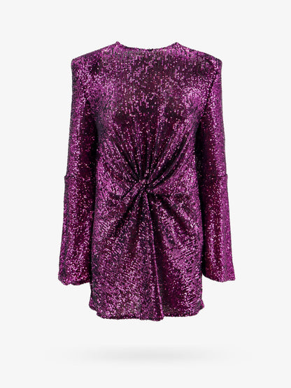 Mini dress with sequins and knot on the front thumbnail