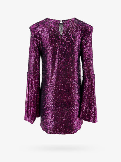 Mini dress with sequins and knot on the front thumbnail