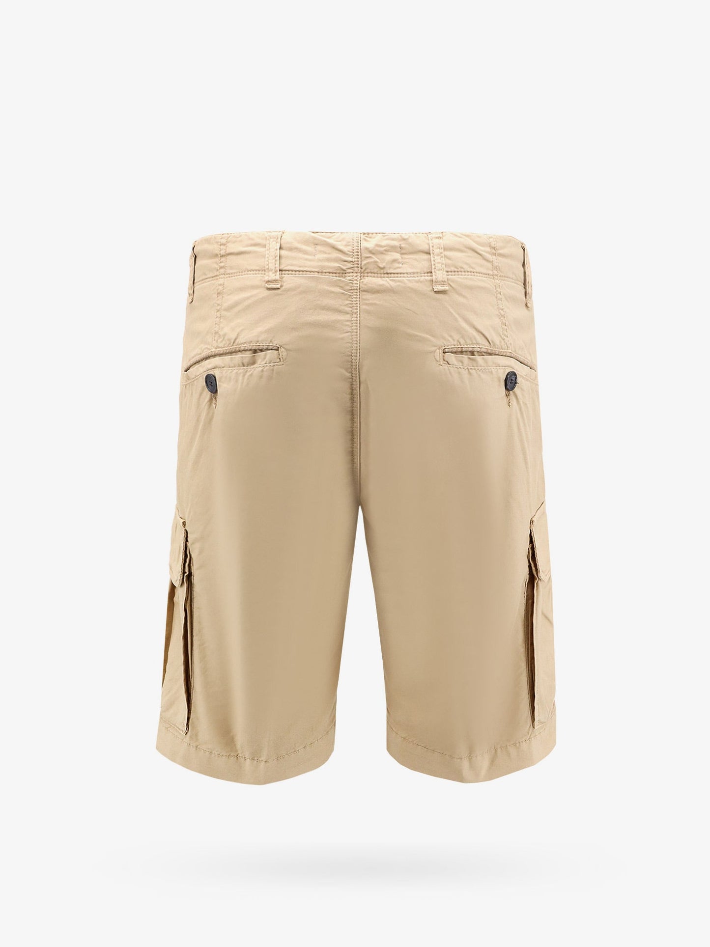 Regular fit cargo cotton bermuda shorts