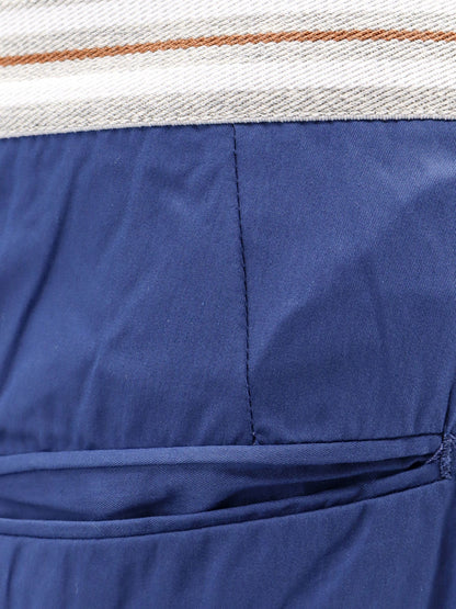 Cotton blend bermuda shorts with elastic waistband thumbnail