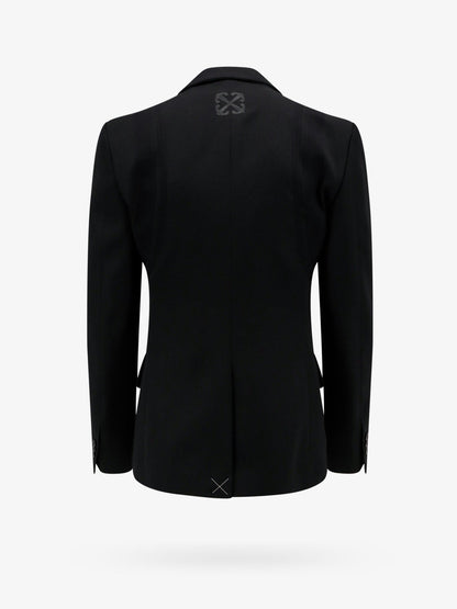 Virgin wool blazer with off patch thumbnail