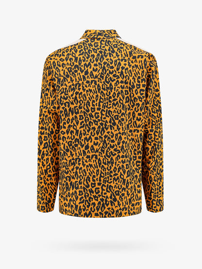 Linen and cotton shirt with classic logo embroidery thumbnail