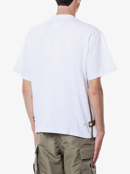 Cotton t-shirt with zip on the bottom thumbnail