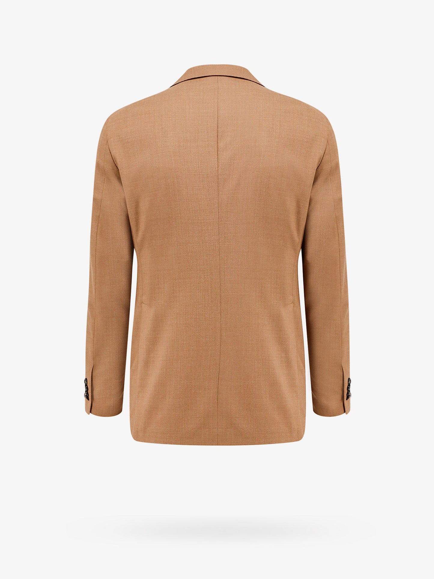 Virgin wool and silk suit with iconic metal detail