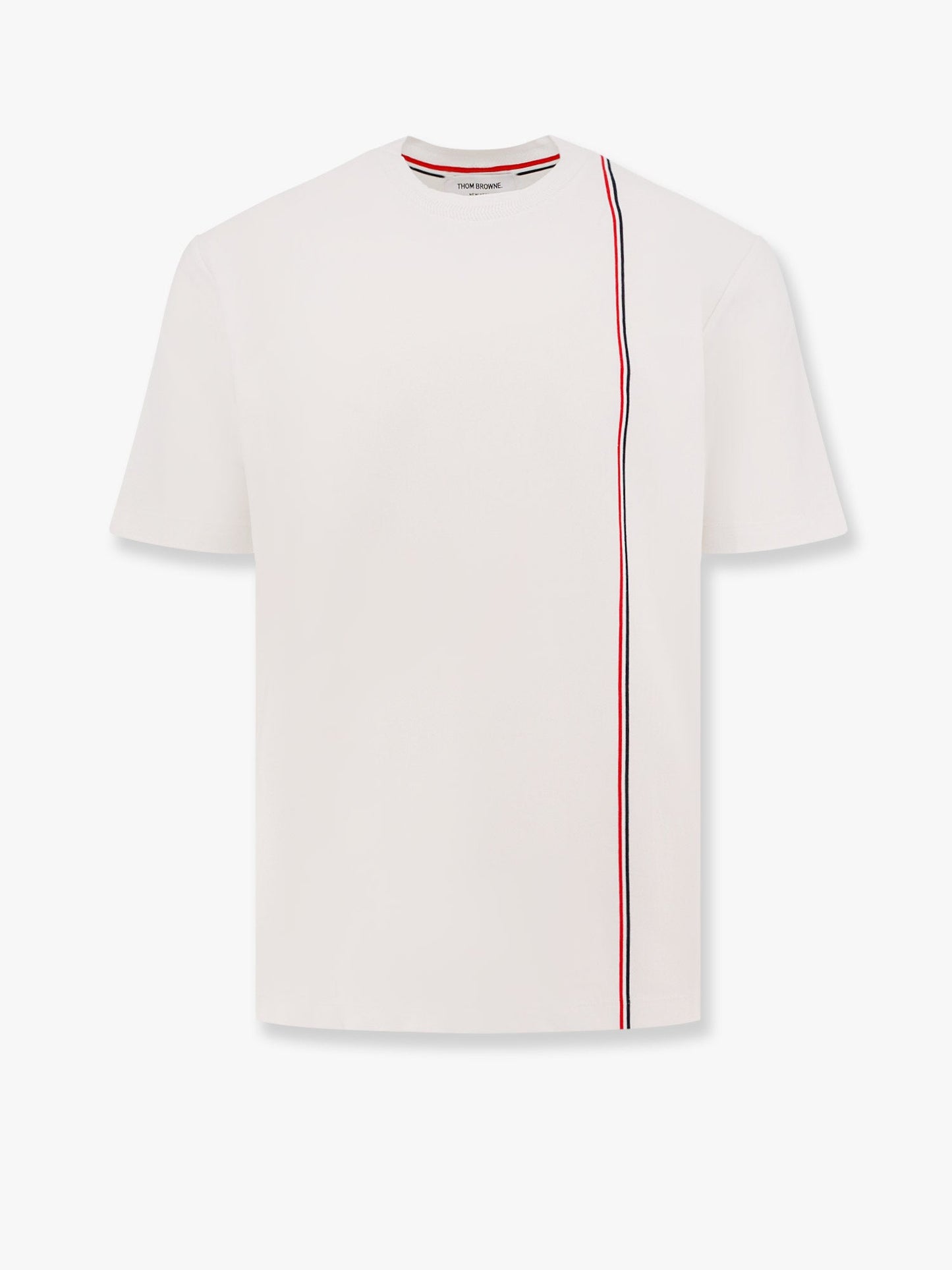 Cotton t-shirt with iconic stripes motif