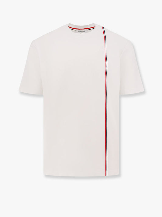 Cotton t-shirt with iconic stripes motif