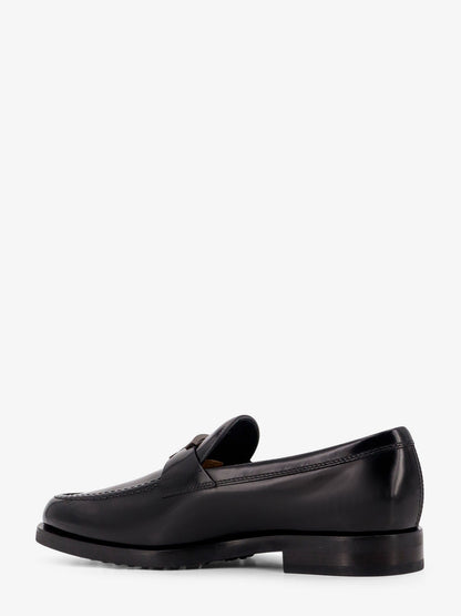 Leather loafer with t-timeless detail thumbnail