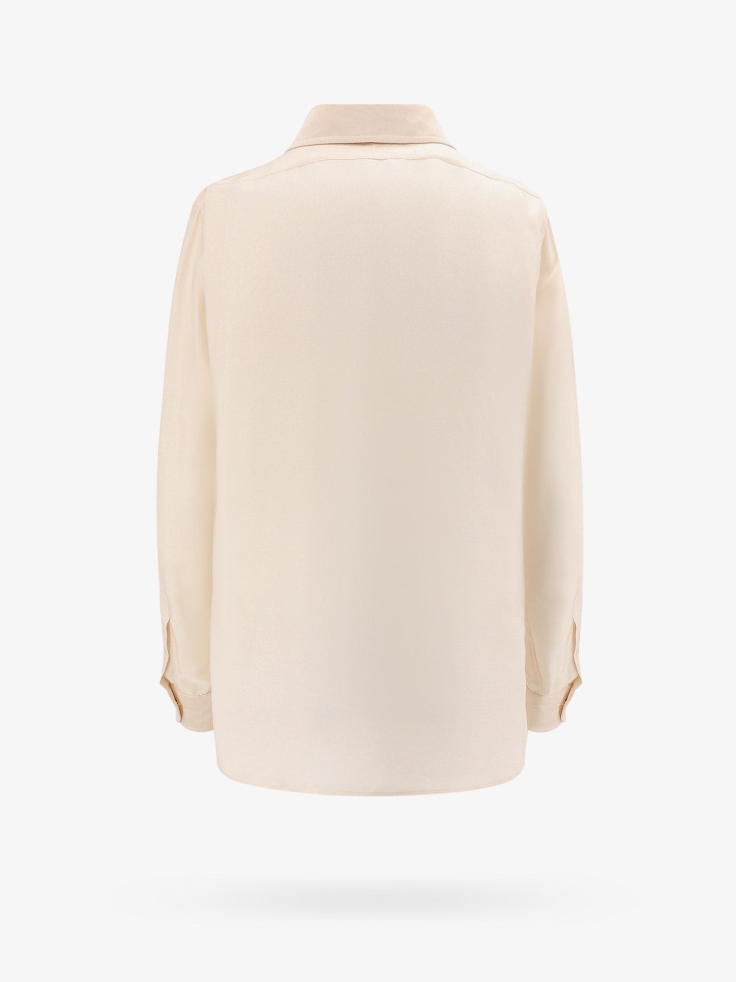 Camicia in seta con dettaglio plissettato