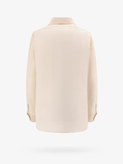 Camicia in seta con dettaglio plissettato thumbnail