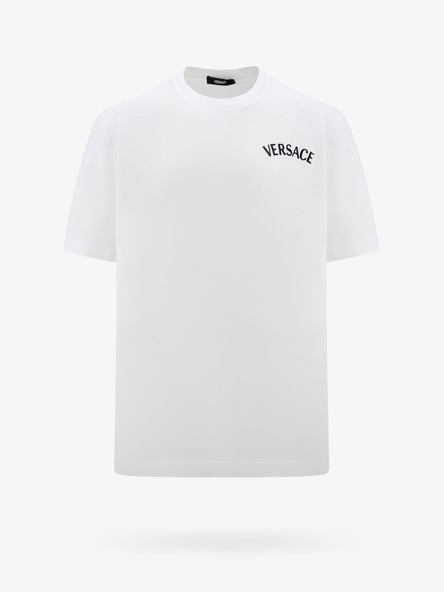 Cotton jersey t-shirt with logo embroidery