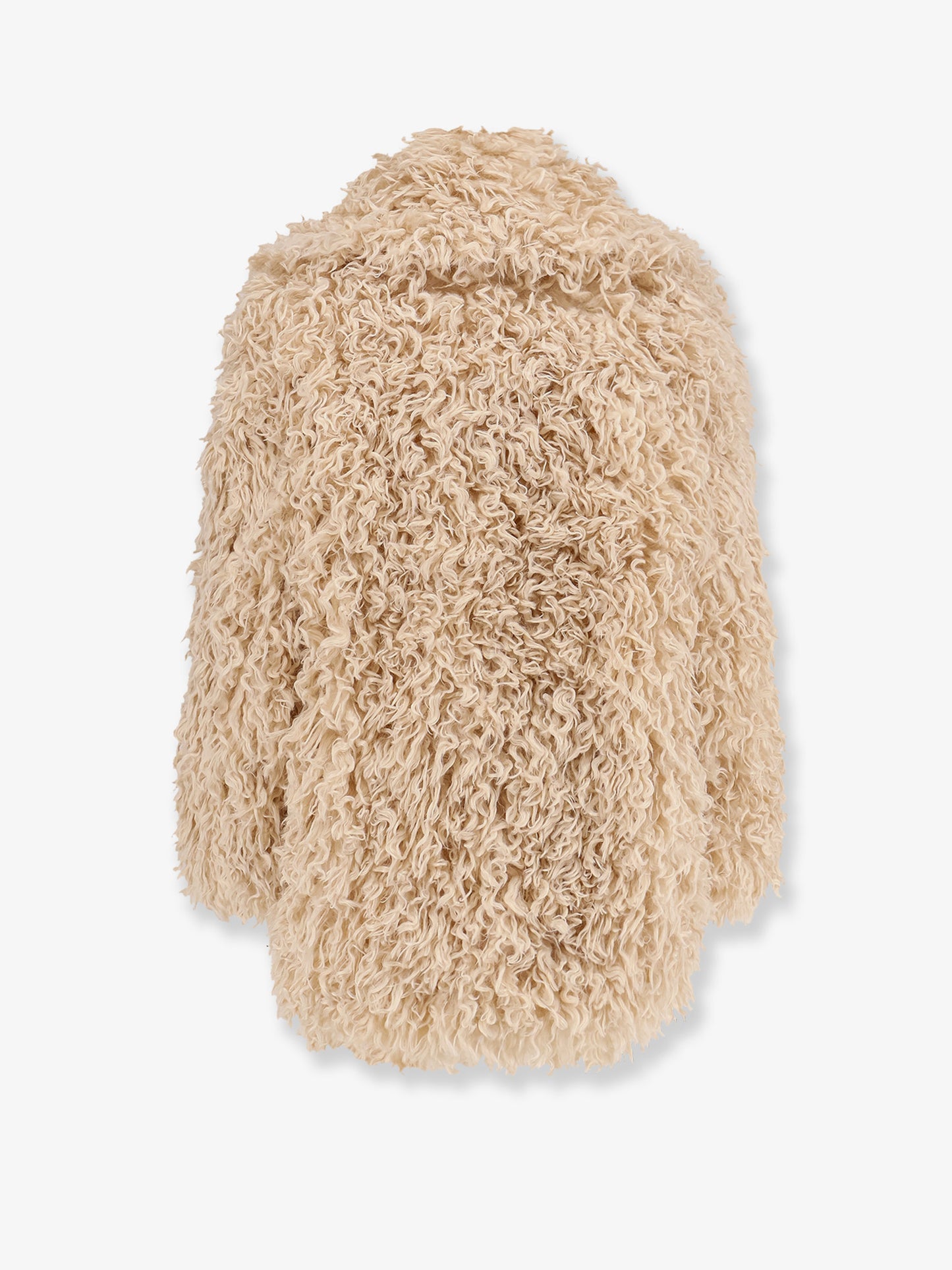 Faux shearling peacoat