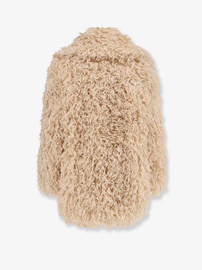 Faux shearling peacoat thumbnail