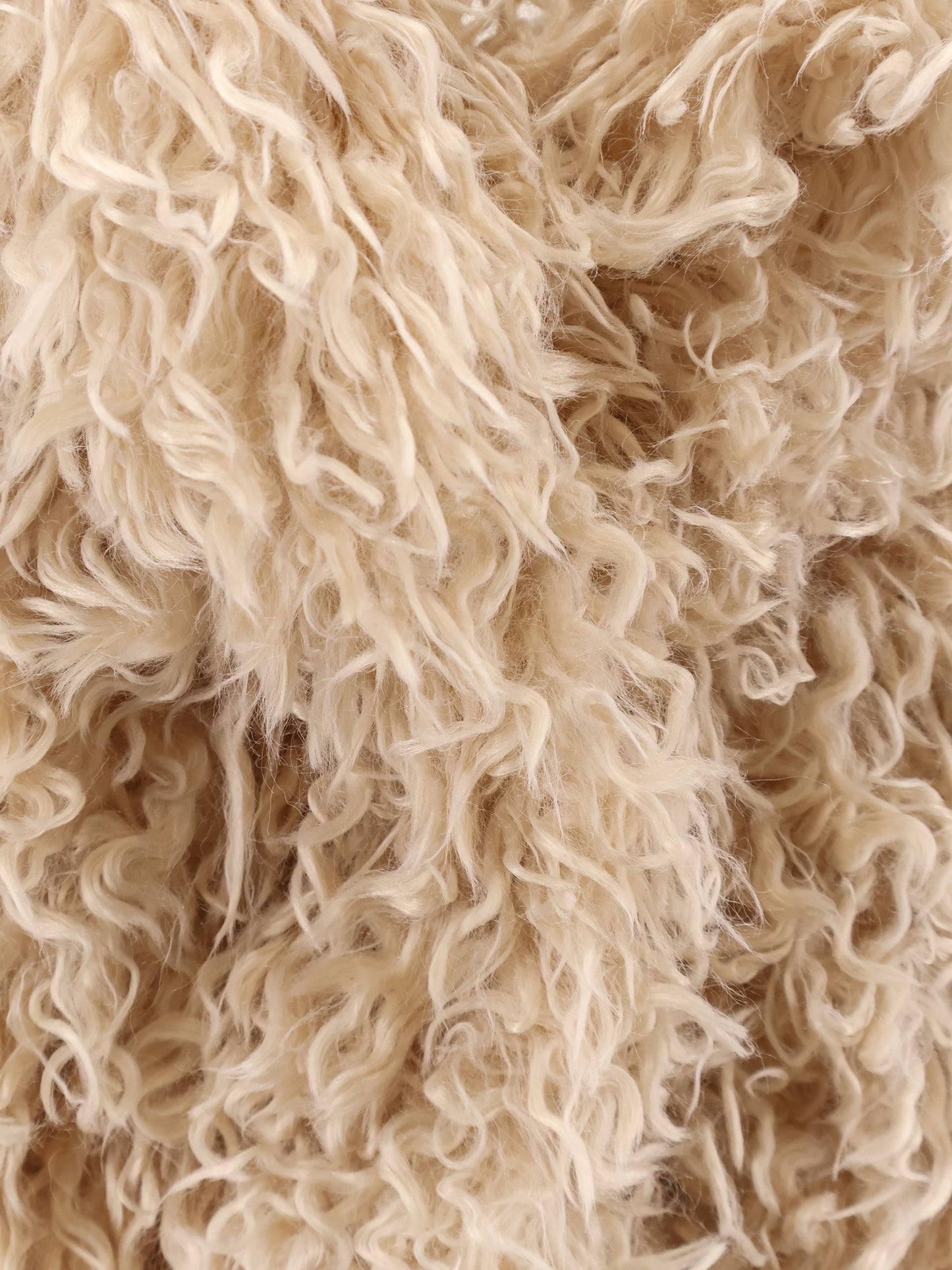 Faux shearling peacoat