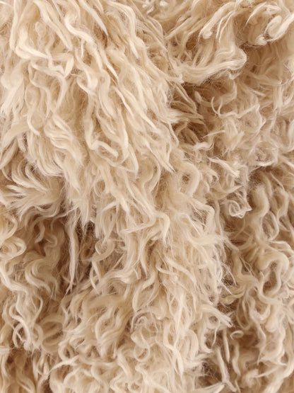 Faux shearling peacoat thumbnail