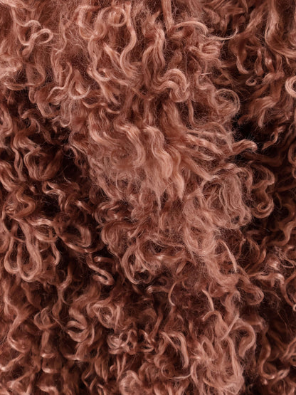 Faux shearling peacoat thumbnail