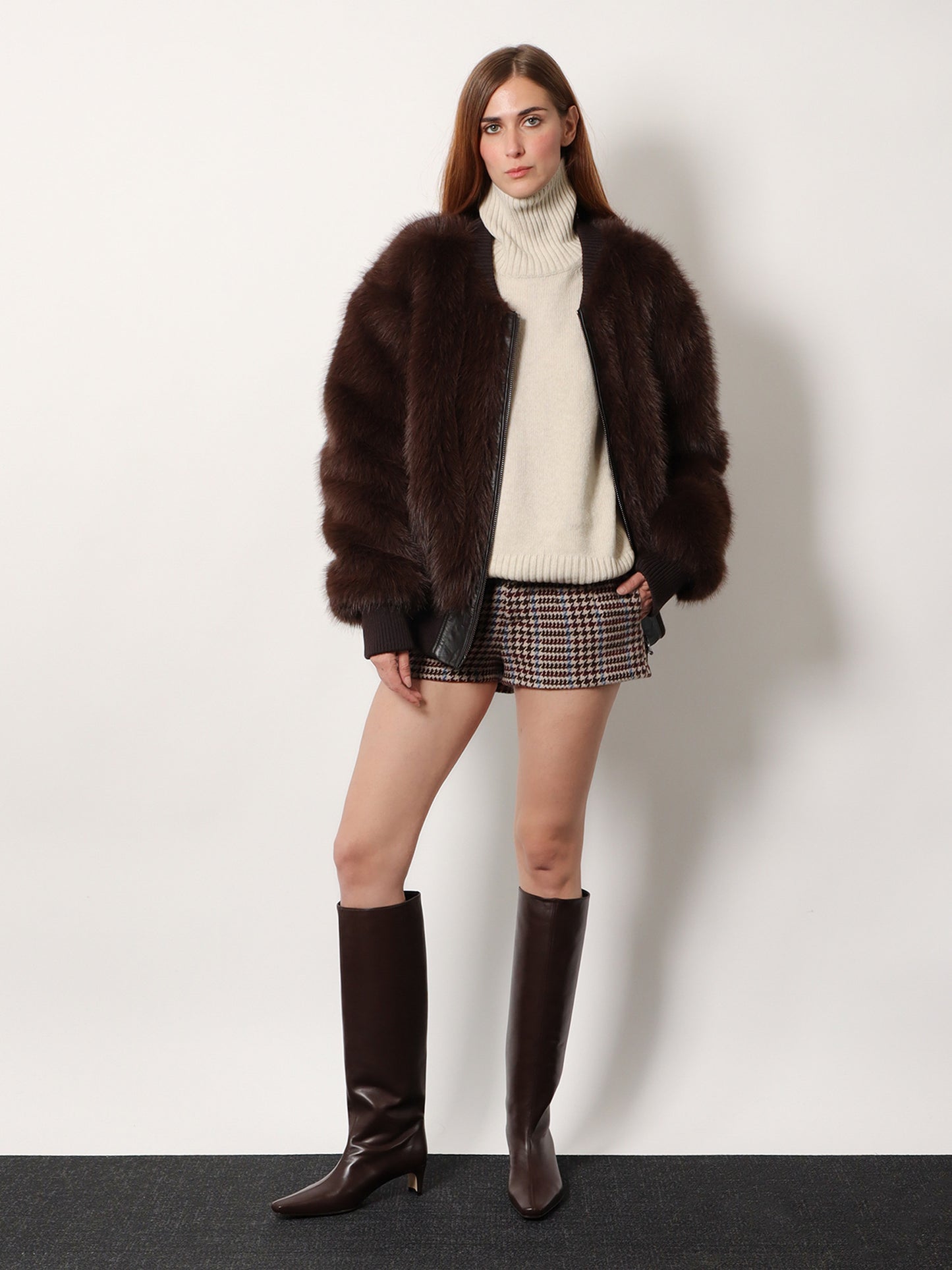 Giubbino in pelliccia ecologica