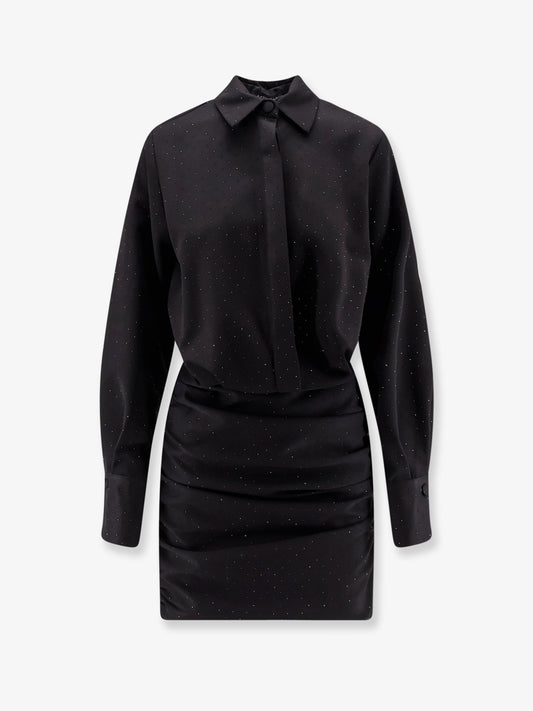 Dress with all-over rhinestones