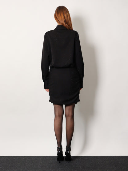 Dress with all-over rhinestones thumbnail