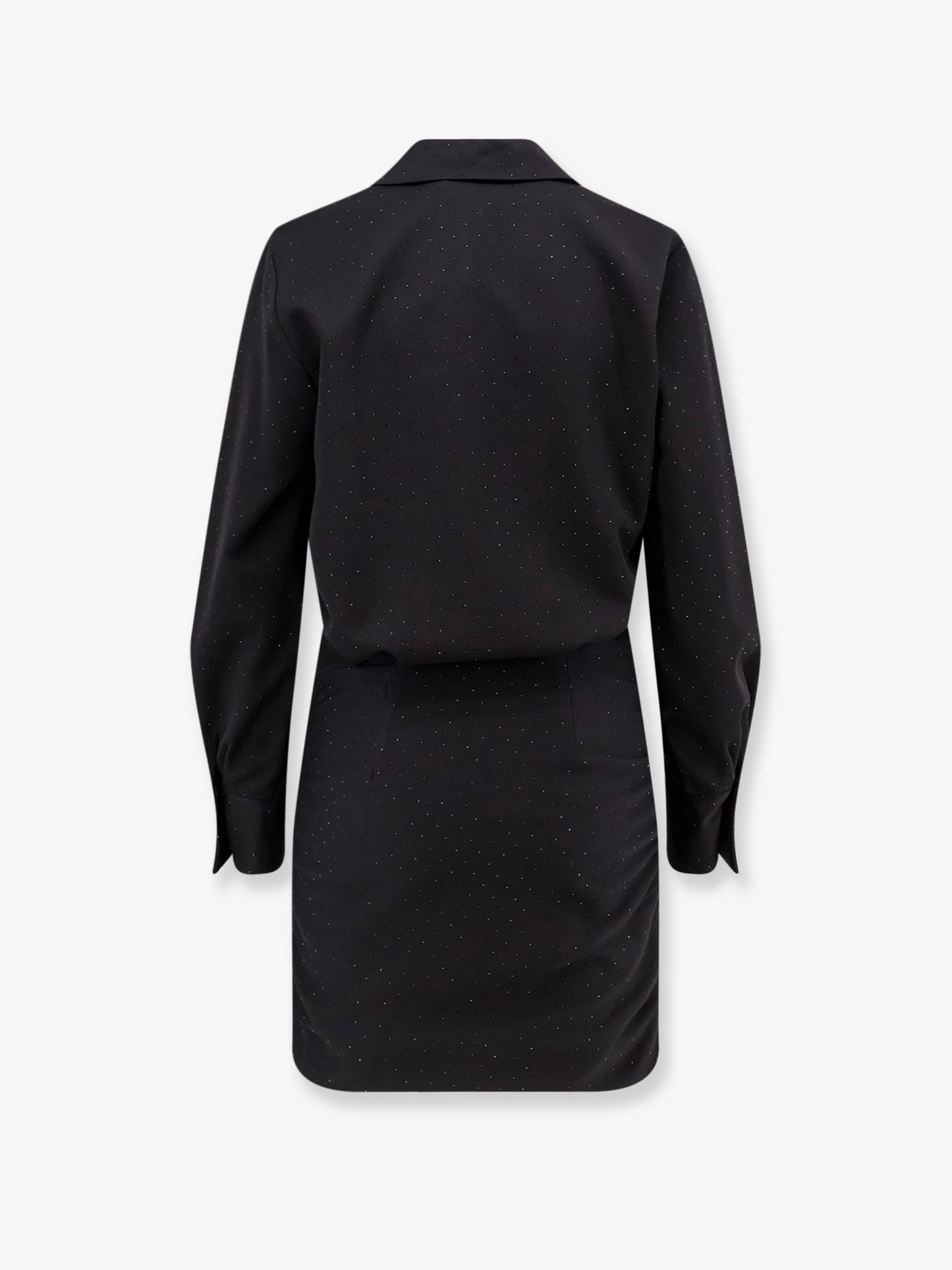 Dress with all-over rhinestones