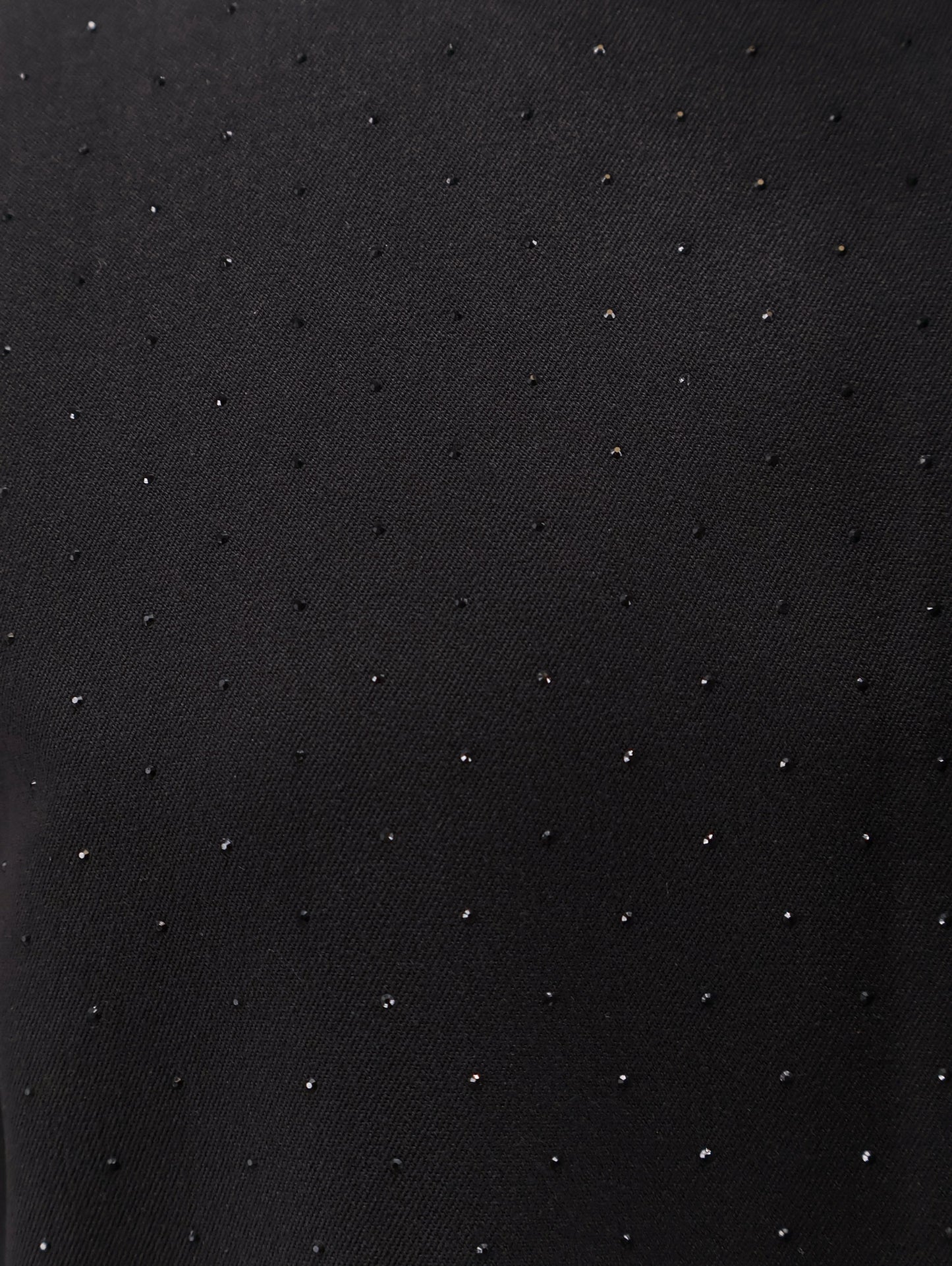 Dress with all-over rhinestones