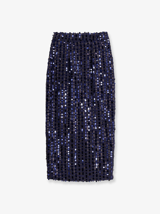 Midi skirt with sequins