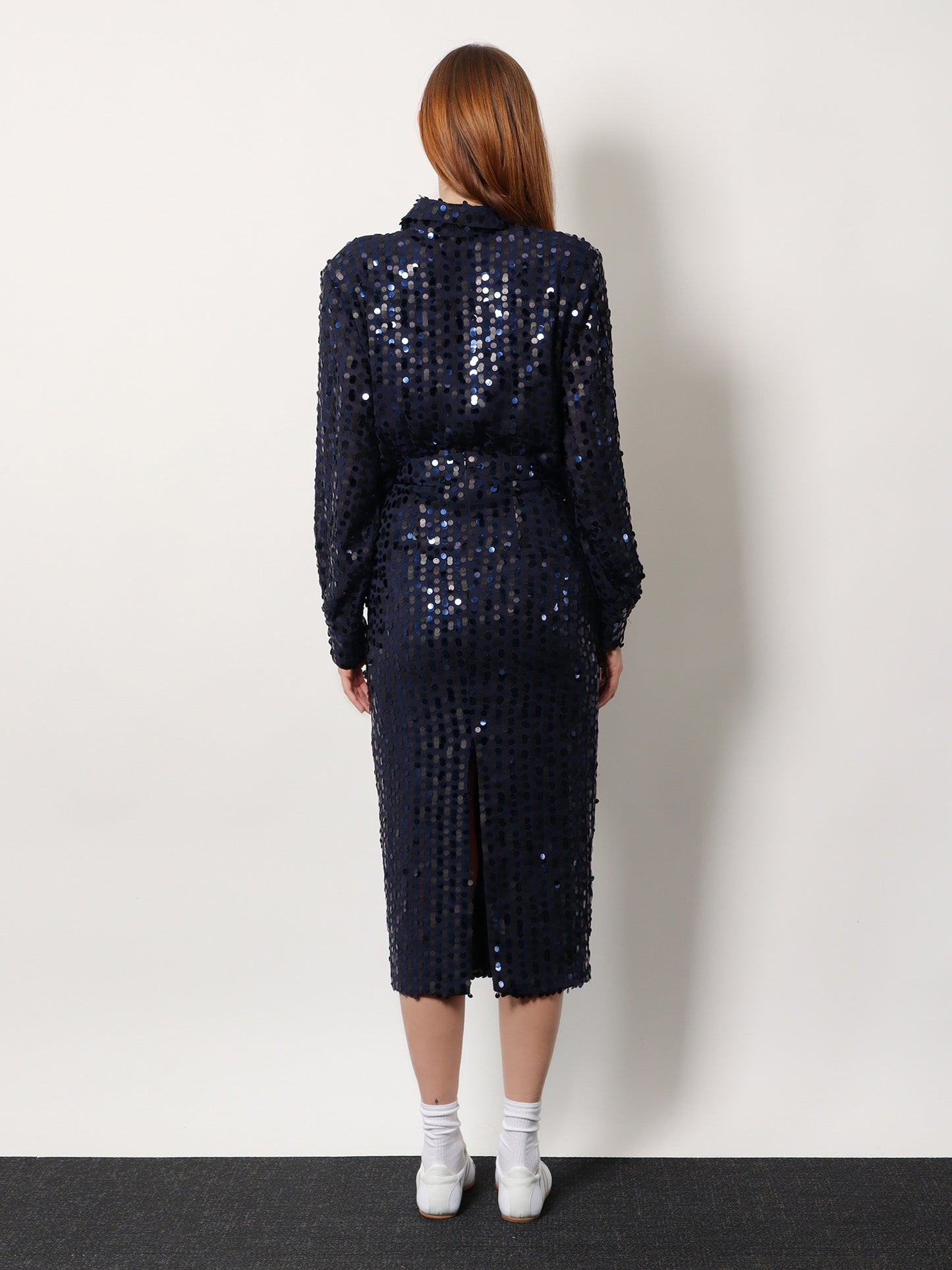 Midi skirt with sequins