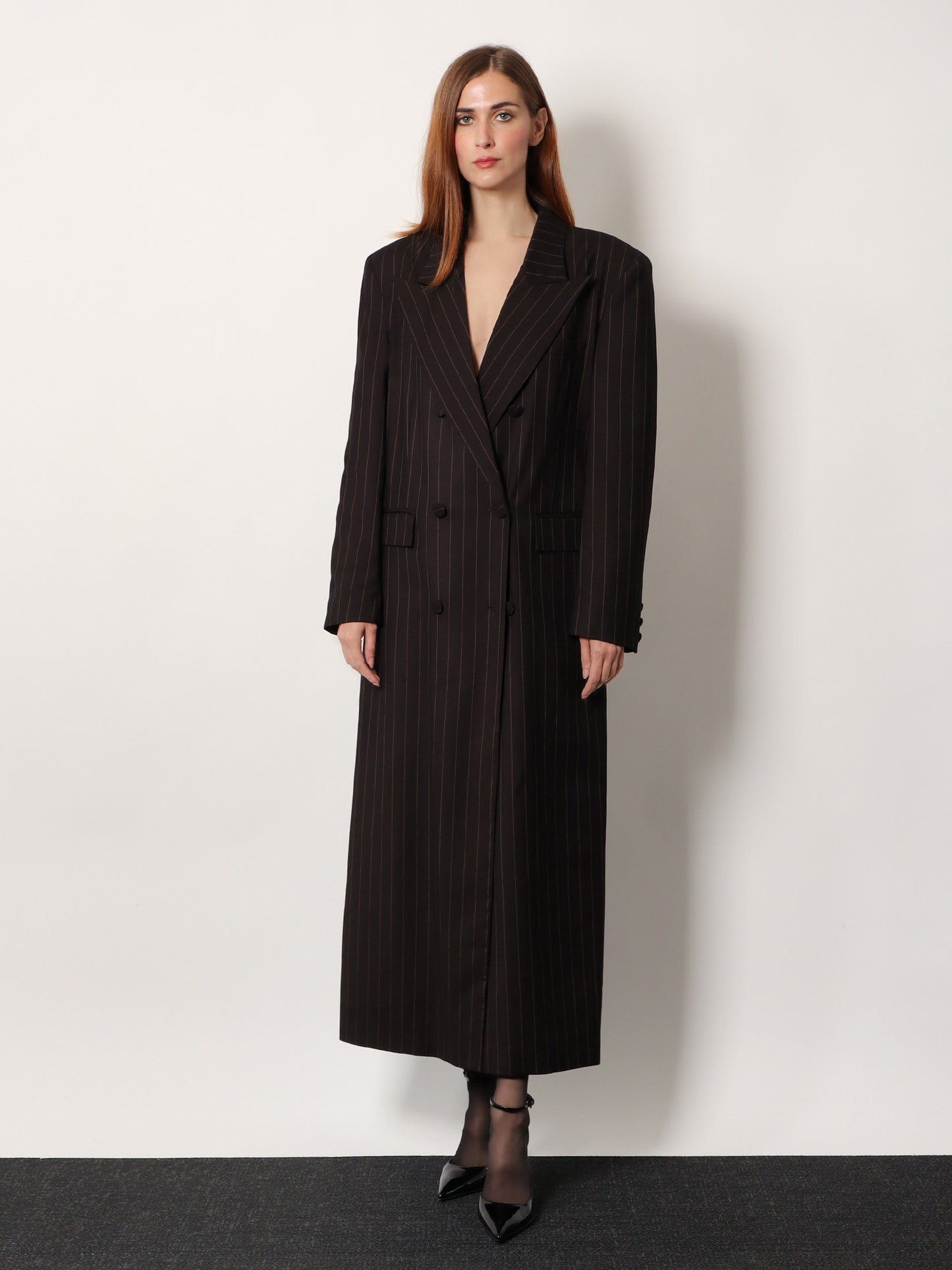 Cappotto doppio petto gessato