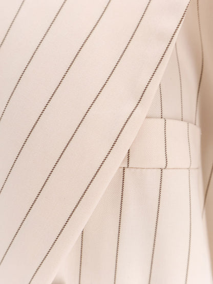 Pinstripe fabric coat thumbnail