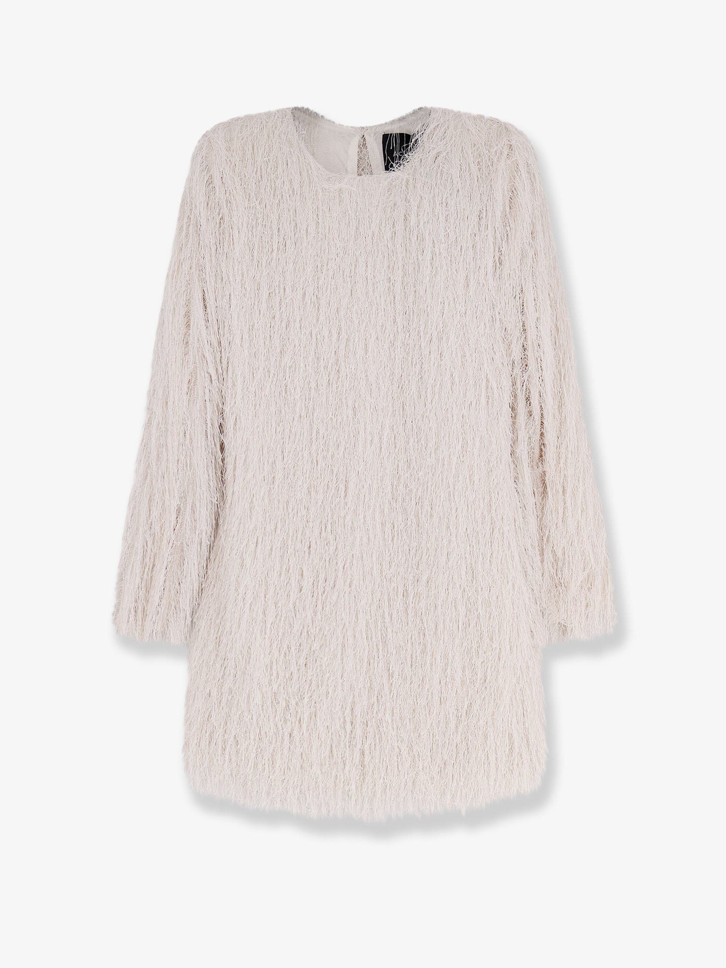 Short lurex dress with fringes