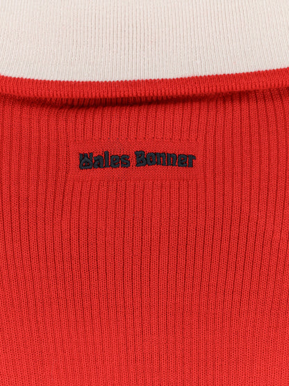 Ribbed sweatshirt with front logo thumbnail