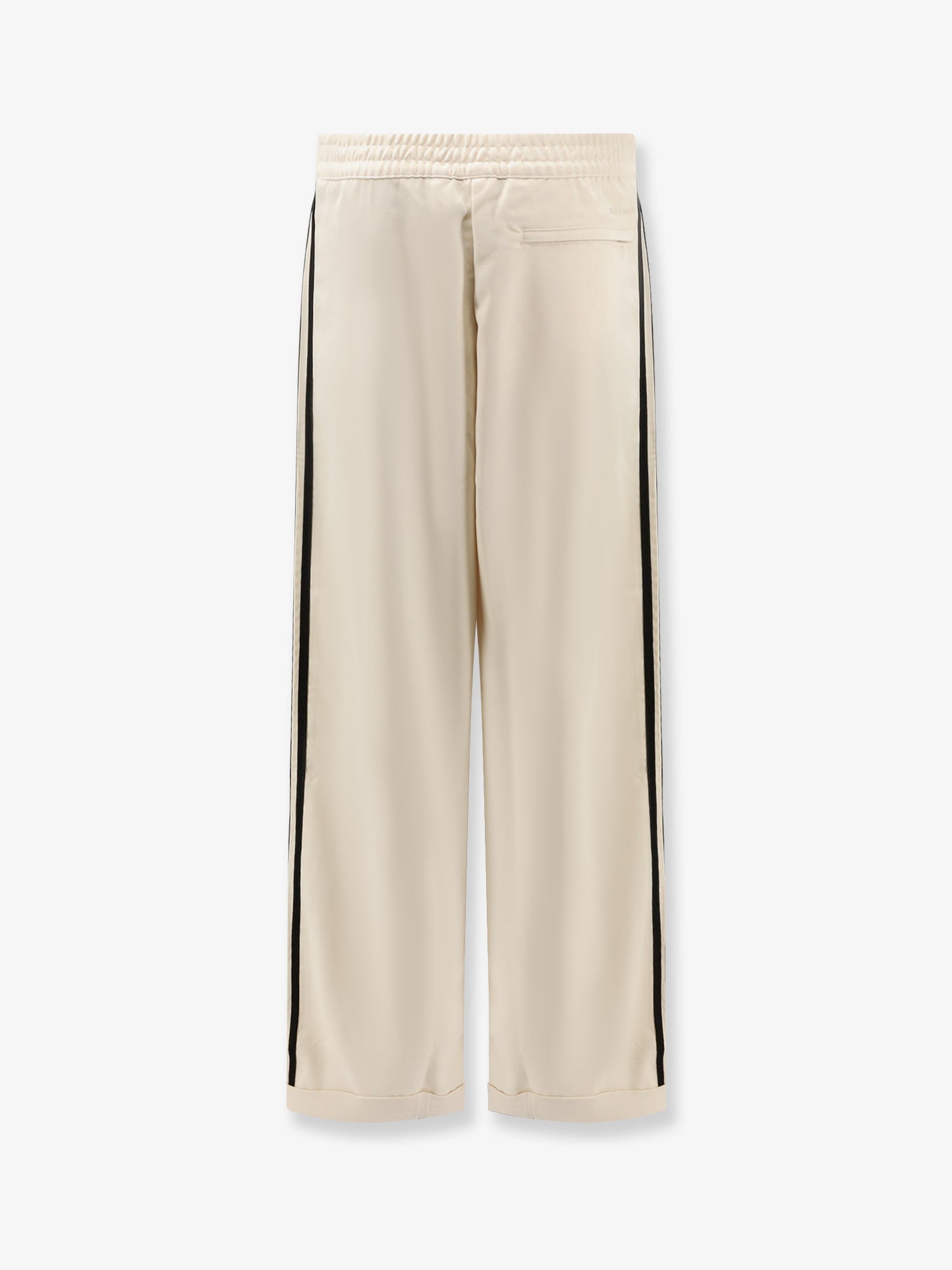 Recycled nylon trousers with iconic detail on the side