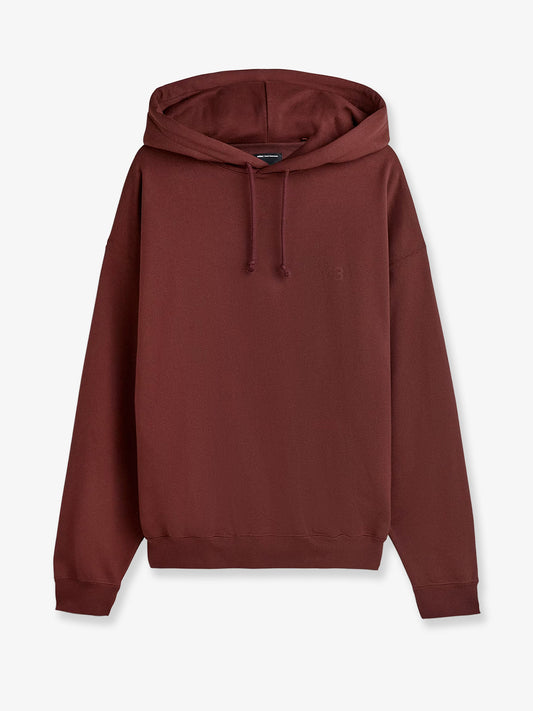 Cotton blend hooded sweatshirt