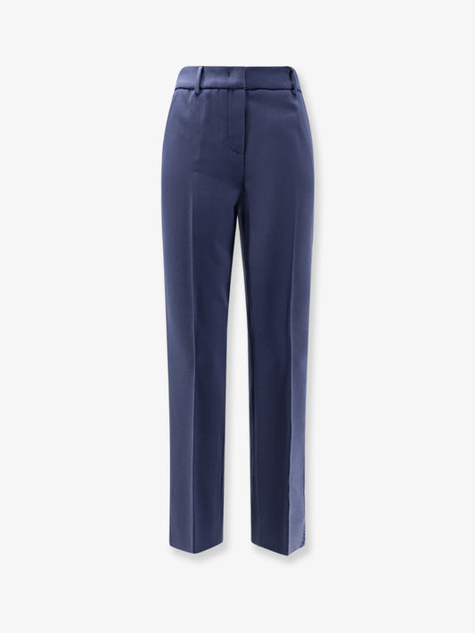 Virgin wool blend trousers