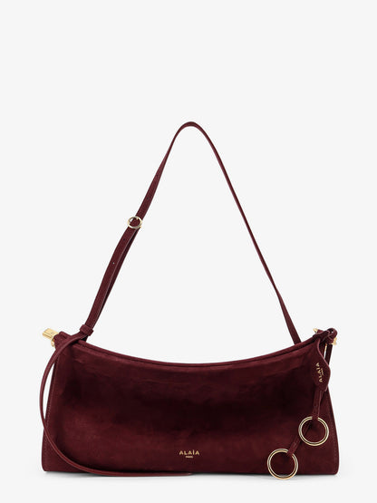 East West Medium suede shoulder bag thumbnail