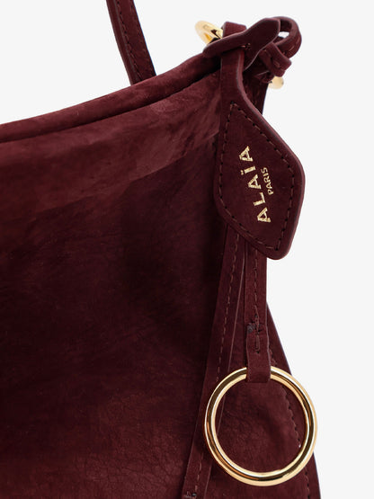 East West Medium suede shoulder bag thumbnail