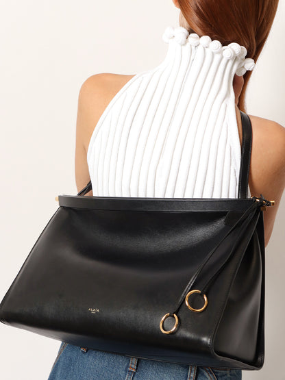 Le Click East West Large leather shoulder bag thumbnail